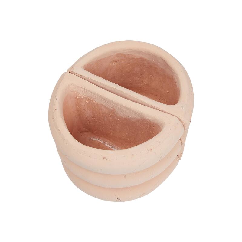 Terracotta Vase Bookends - 10.8"L x 8.5"W x 6.0"H