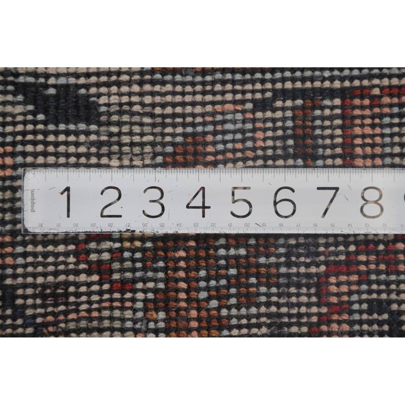 Floral Heriz Serapi Oriental Octagon Area Rug Wool Carpet - 6'0"x 5'11"