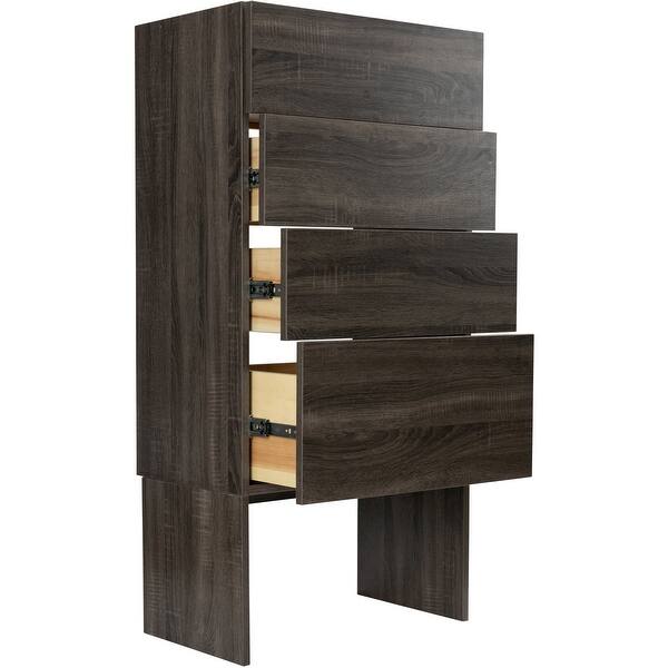 Shop Modular Closets 36 Tall Wood Tower Closet Organizer System