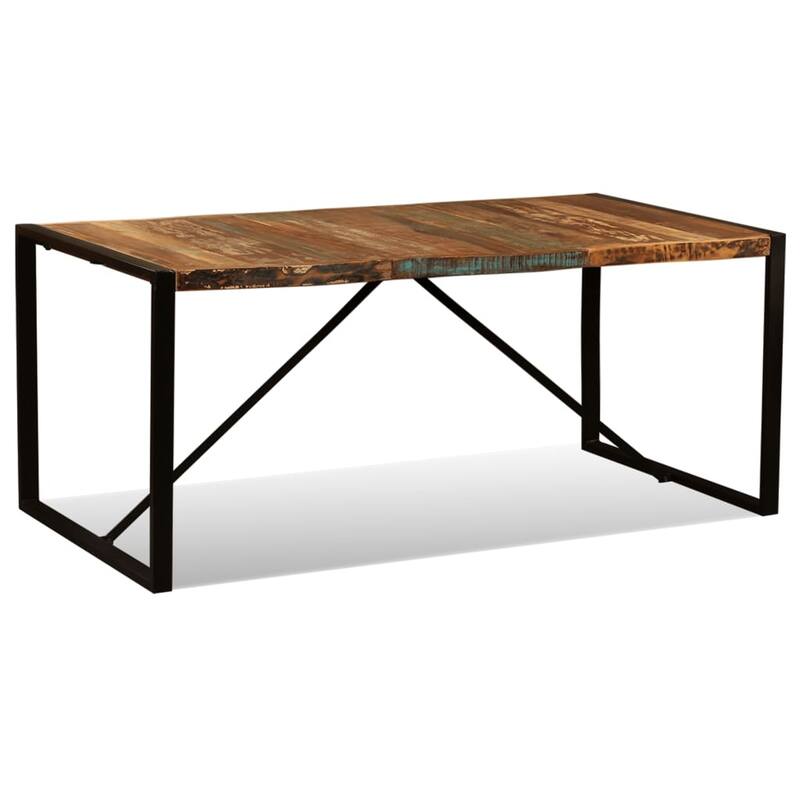 vidaXL Dining Table Solid Reclaimed Wood 70.9" - 70.9"x35.4"x29.9" (L x W x H)