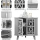 preview thumbnail 21 of 32, Corner Sideboard Cabinet Free-Standing Corner Storage Organizer
