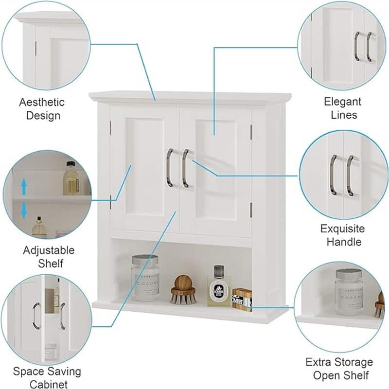 Wall Cabinet - 7.5"D x 21.6"W x 24"H