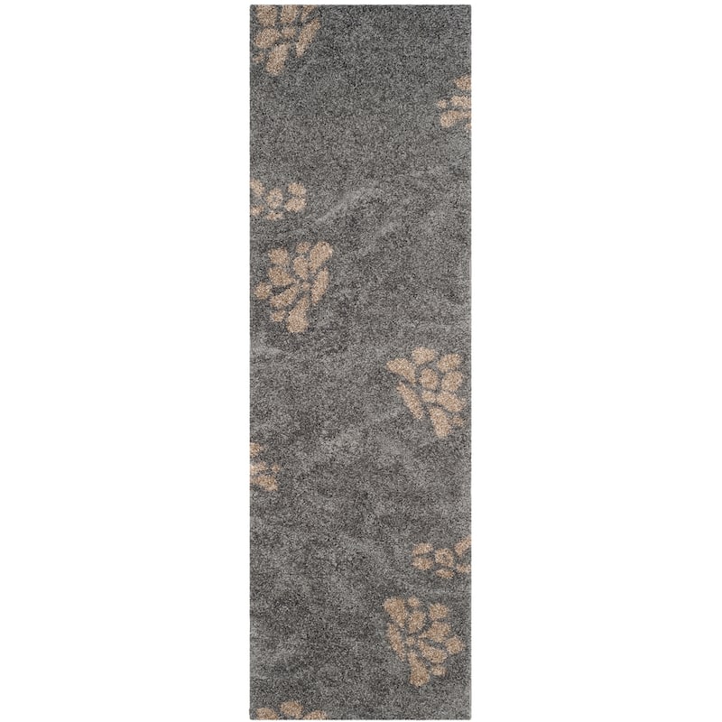 SAFAVIEH Florida Shag Nanny Floral Scroll 1.2-inch Thick Rug