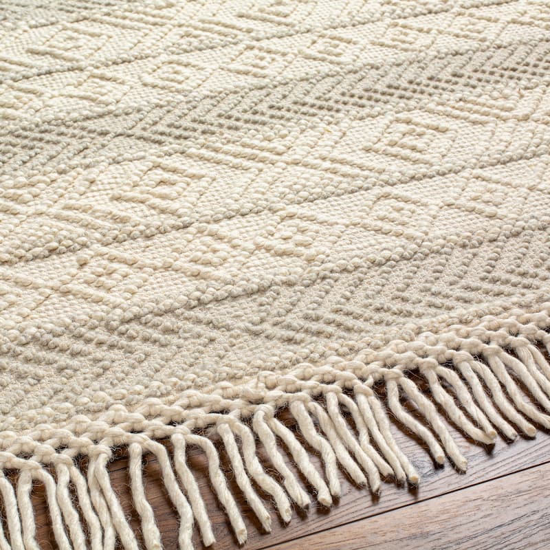 Livabliss Kiriath Handmade Bohemian Stripe Wool Blend Area Rug