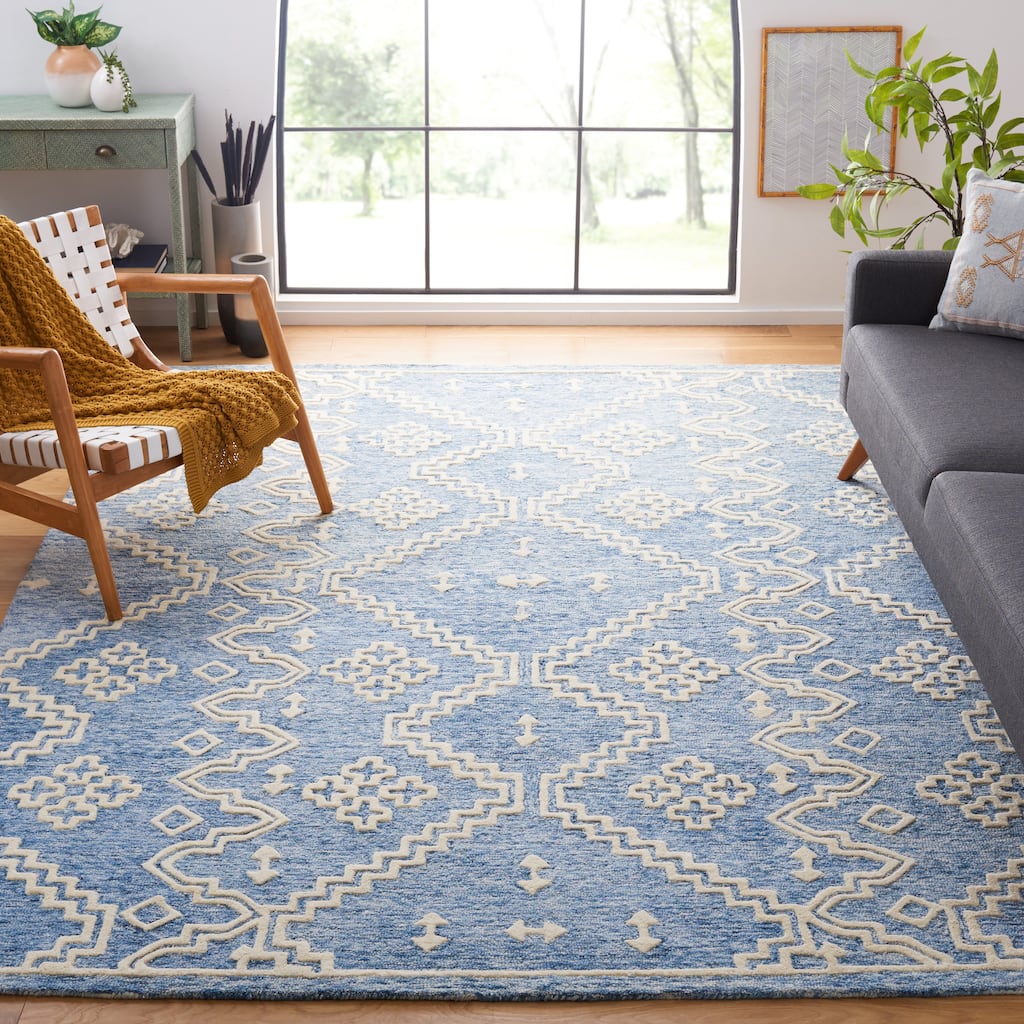 SAFAVIEH Handmade Abstract Ruveyda Modern Wool Rug