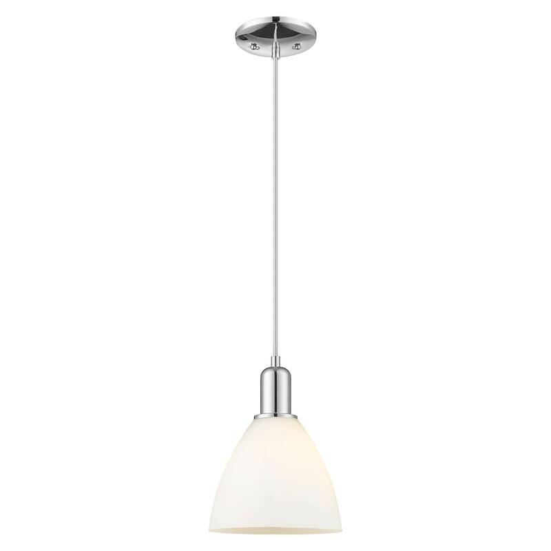 Innovations Lighting Endless Possibilities Arcadia - Bristol - 1 Light 8" Cord Hung Mini Pendant - Polished Chrome/Matte White