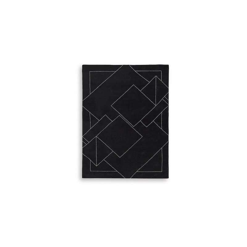 Signature Design by Ashley Marav Black/White Area Rug
