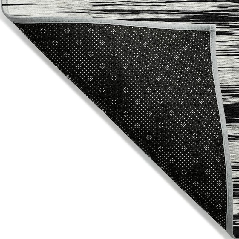 Machine Washable Indoor/ Outdoor Casual Ombre Chantille Rug