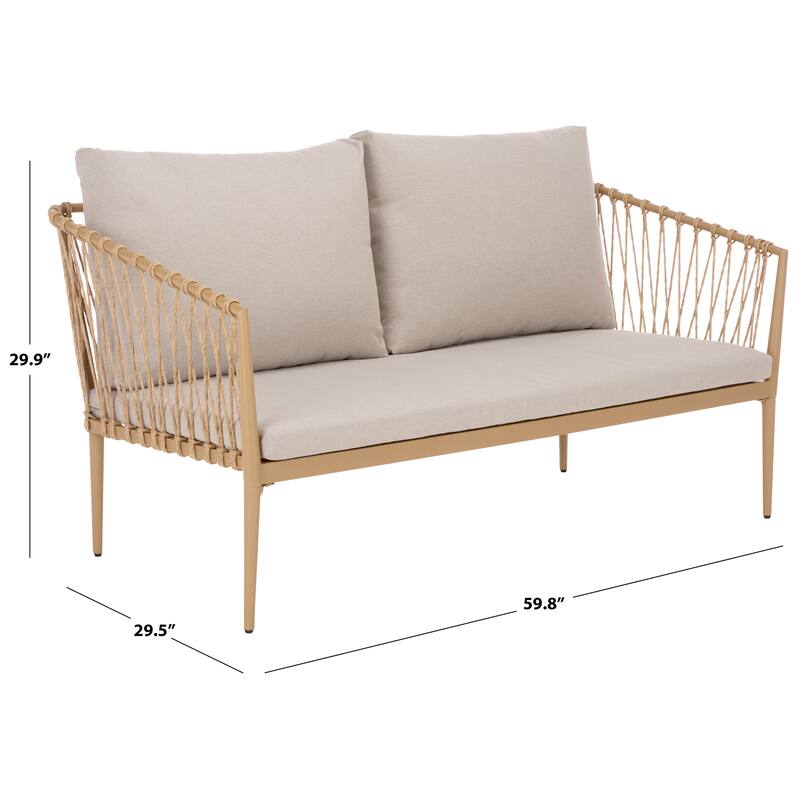 SEI Furniture Dante Rope Patio Loveseat