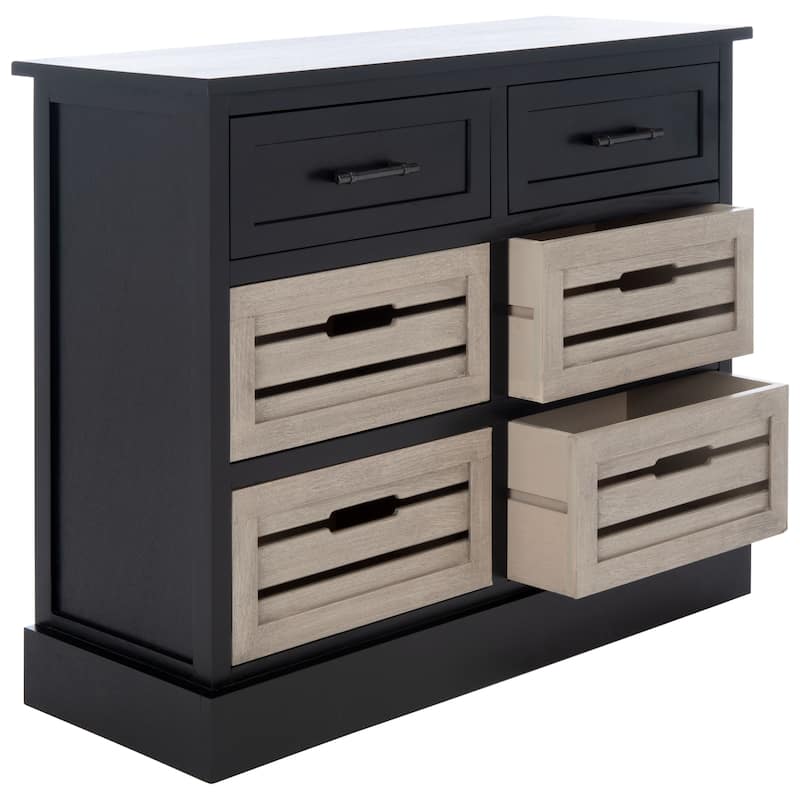 SAFAVIEH Saadia Removable 6-Drawer Storage Chest - 31" W x 12.5" L x 26" H - 31Wx13Dx26H