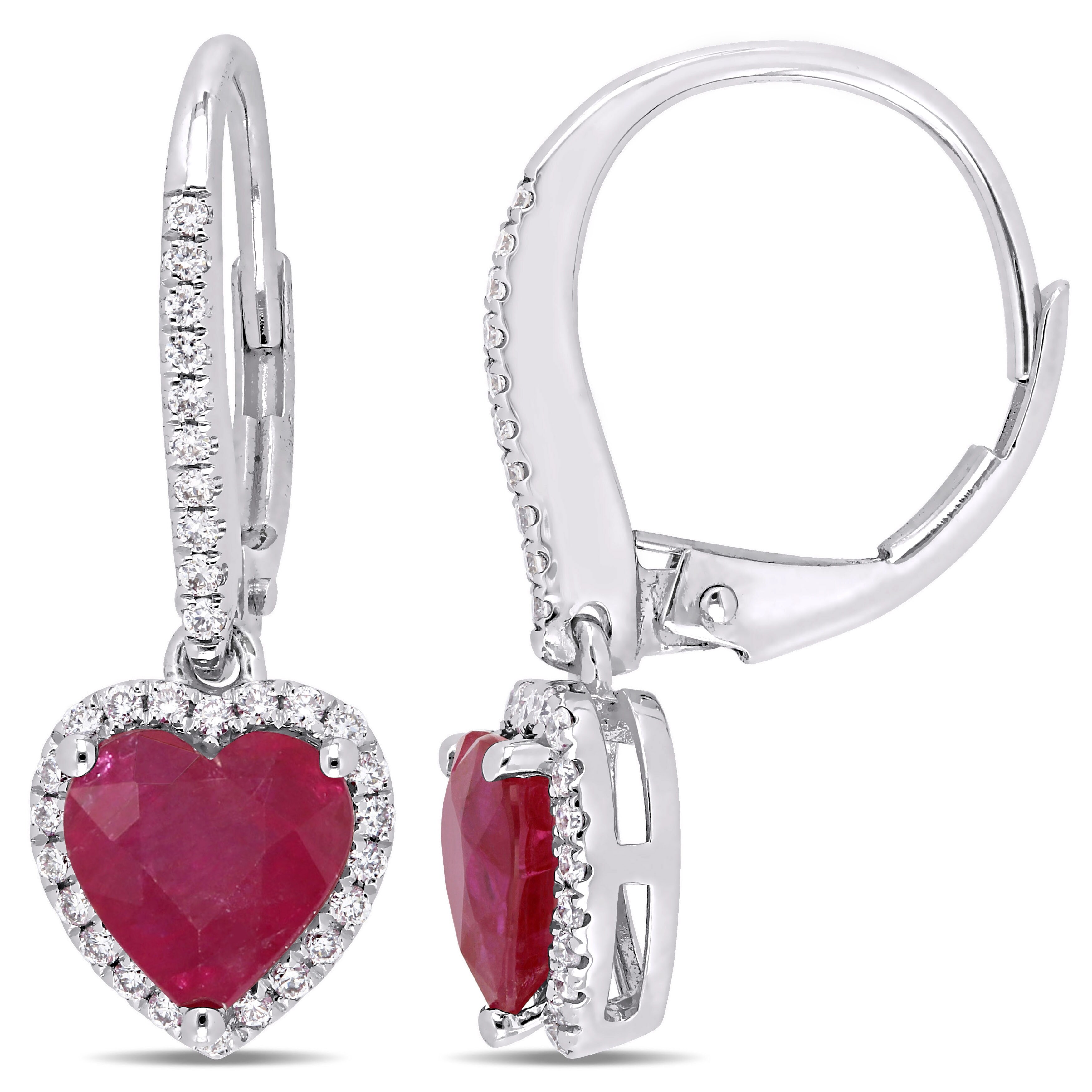 Ruby Leverback Earrings 2024 www.favors2024