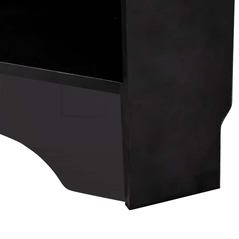 Corner Hall Tree with Coat Hooks & Shoe Bench, Entryway Storage Cabinet Coat Rack with Adjustable Shelf