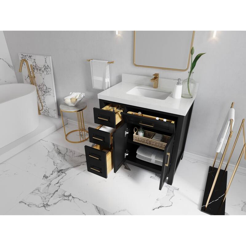 Willow Collections 36 in. W x 22 in. D Cambridge Single Sink Bathroom Vanity Center with Countertop