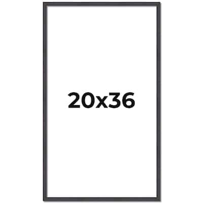 20x36 Frame Brown Solid Wood Picture Frame - Complete Modern Photo
