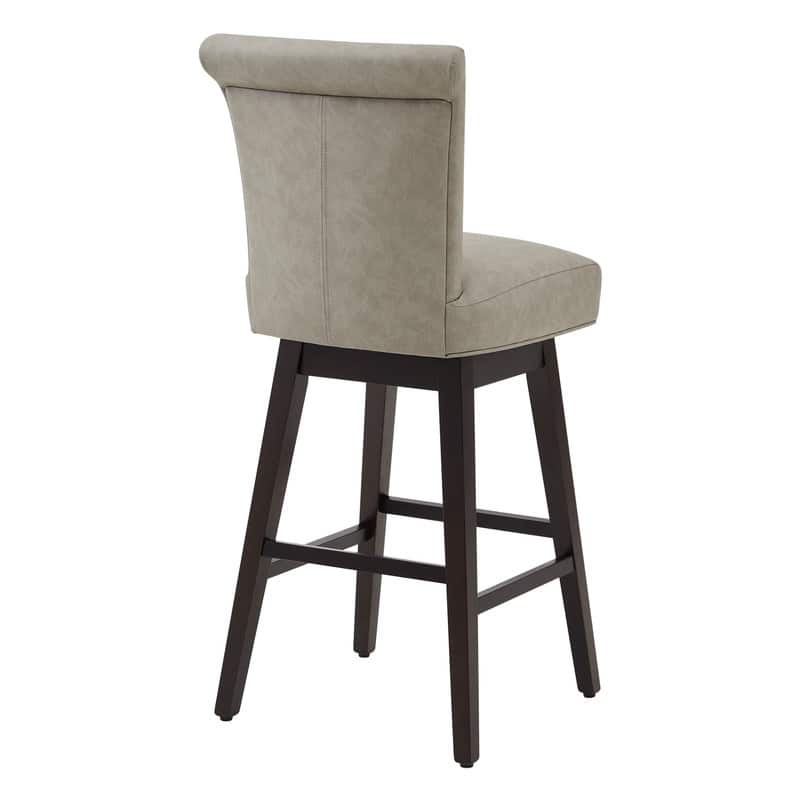 Spruce & Spring Noah Upholstered 26-inch Counter Height Swivel Barstool Set