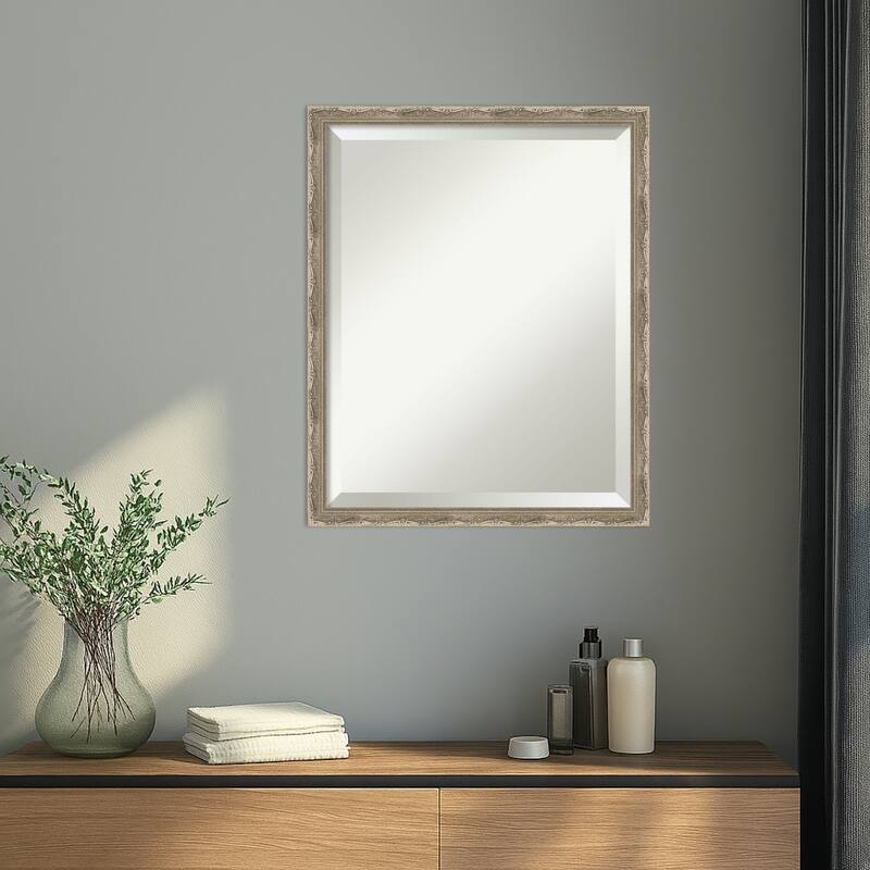 Mila Beveled Wood Framed Wall Mirror