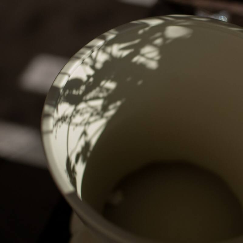 Large Matte Ceramic Flora Pot Vase - 11" - Cream