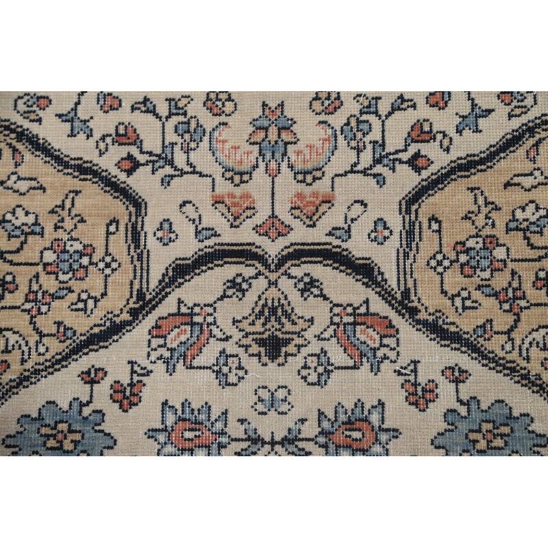 Geometric Bakhtiari Turkish Oriental Area Rug Hand-knotted Wool Carpet - 9'9" x 13'0"
