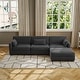 preview thumbnail 43 of 147, Corduroy Upholstered Modular Sectional Sofa for Living Room