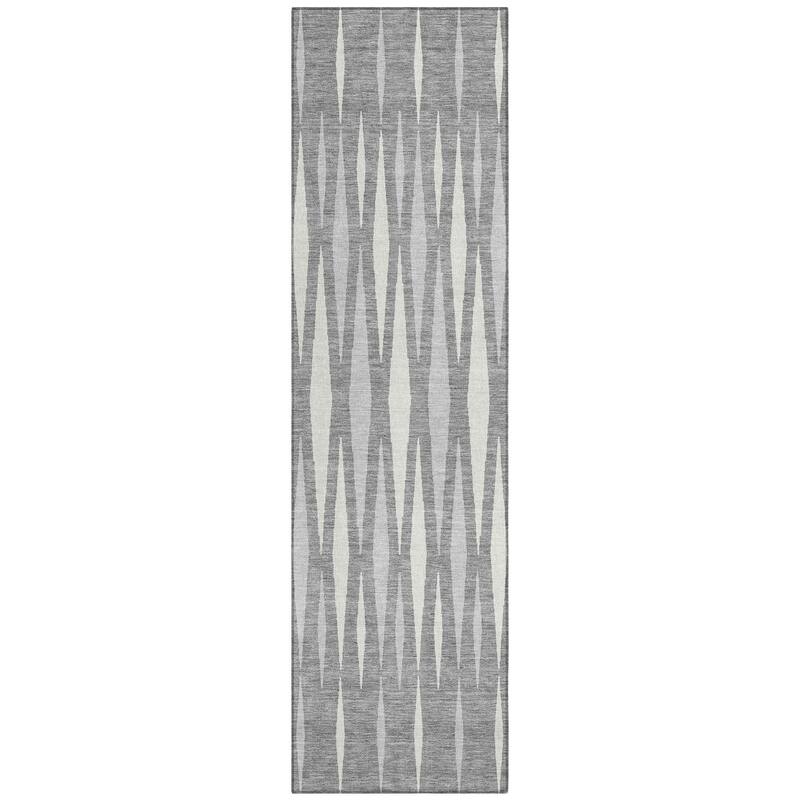 Machine Washable Indoor/ Outdoor Chantille Mosaic Contemporary Rug
