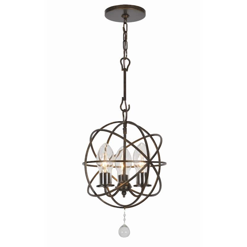 Crystorama Lighting Group Solaris 3 Light 12" Wide Globe Outdoor - English Bronze