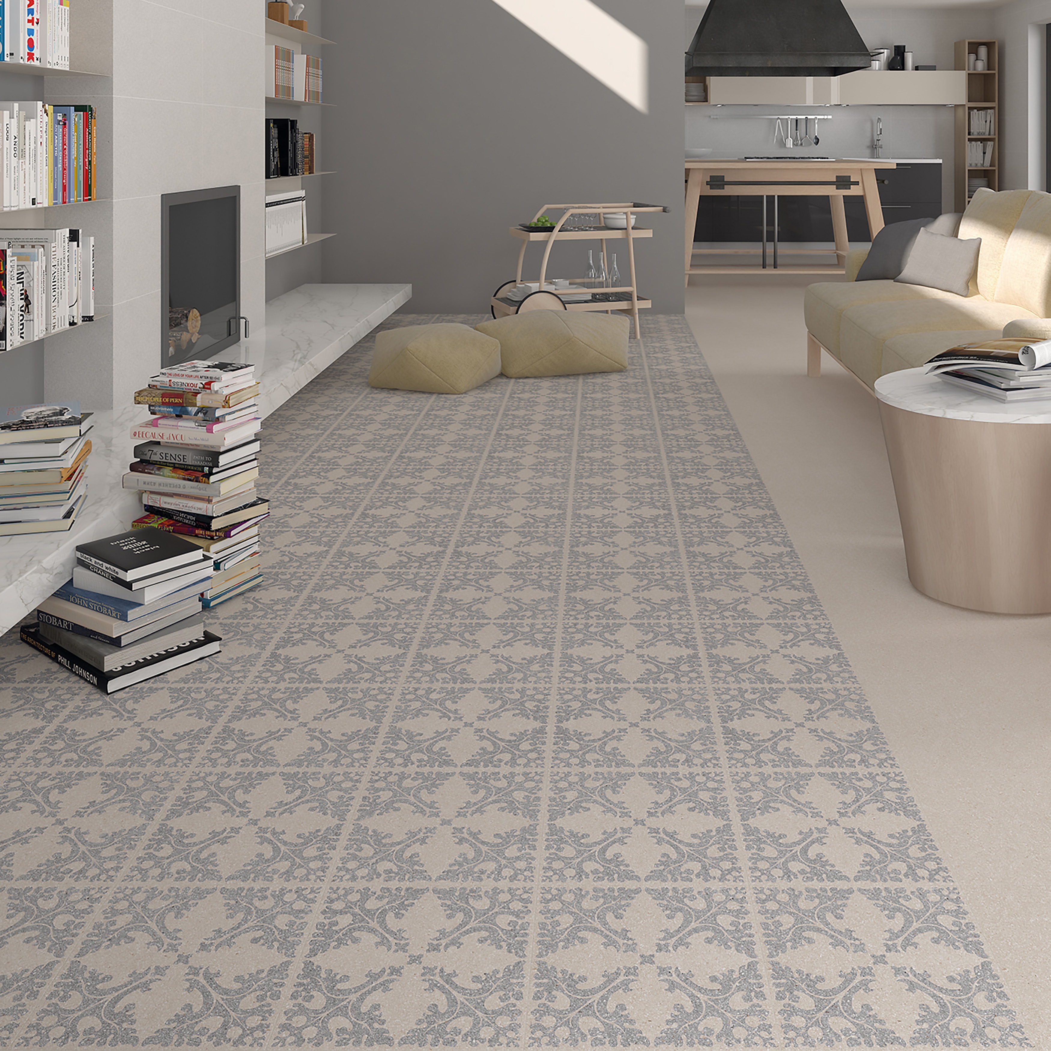 Merola Tile Farnese Molise Crema 11-1/2" x 11-1/2" Porcelain Floor and Wall Tile