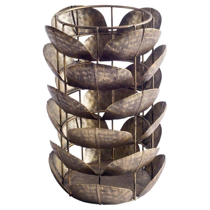 Henley I Small Bronze Metal Decorative Table Candle Holder