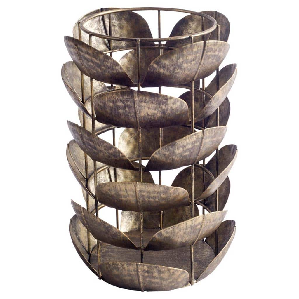 Henley I Small Bronze Metal Decorative Table Candle Holder