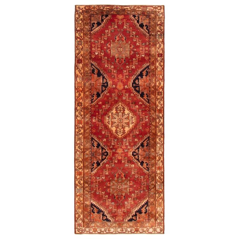 ECARPETGALLERY Hand-knotted Konya Anatolian Copper Wool Rug - 4'0 x 10'4 - Dark Copper - 4'0 x 10'4