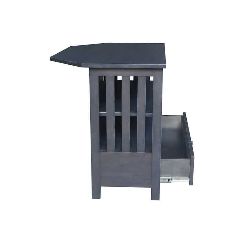 Solid Hardwood Mission Corner TV Stand