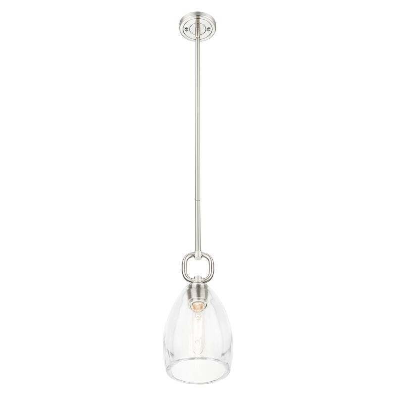 Innovations Lighting Downtown Urban - Hudson - 1 Light 6" Stem Hung Mini Pendant with Flute Shade