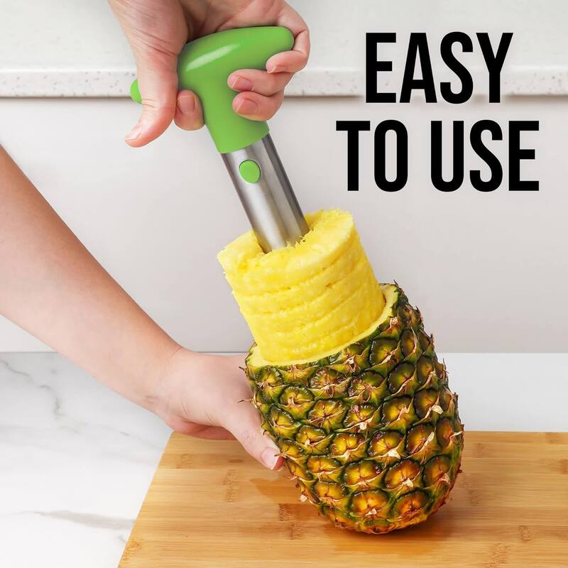 Zulay Kitchen Pineapple Cutter and Corer with Triple Reinforced Stainless Steel