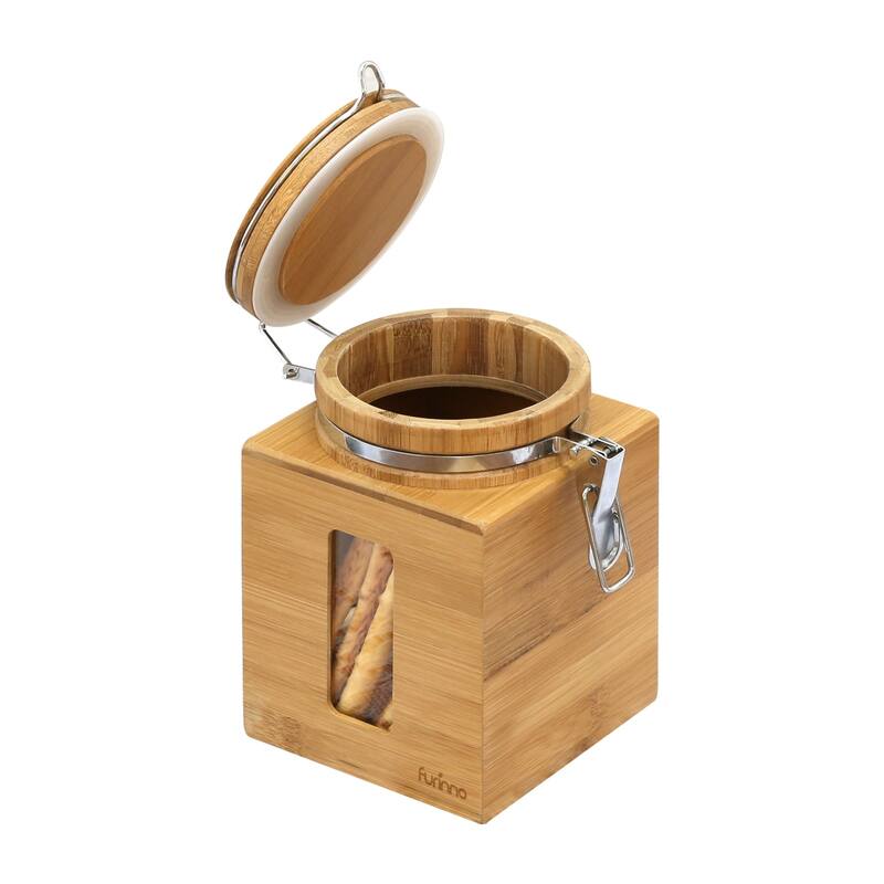 Furinno DaPur Bamboo Tight Canister - Short