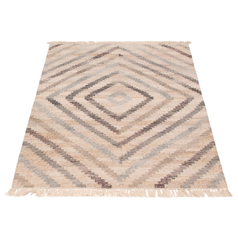 Ankara FW Beige Kilim 5'6" x 7'8" - 5'6 x 7'8