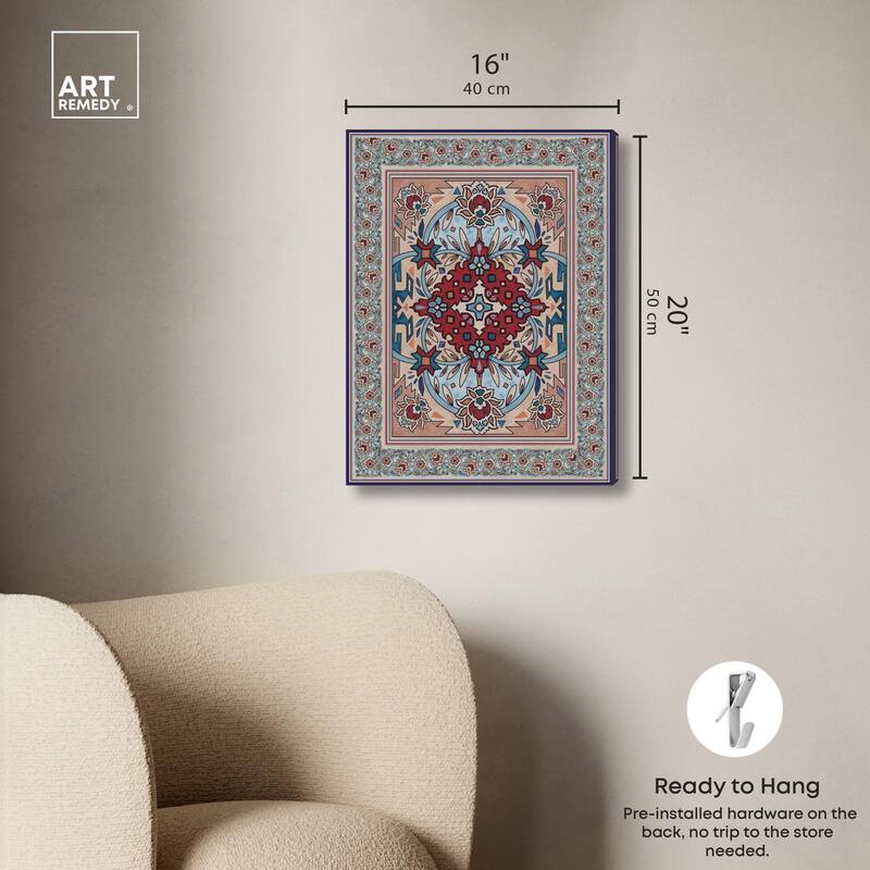 Ornamental bloom Canvas by Art Remedy, Gallery Wrapped