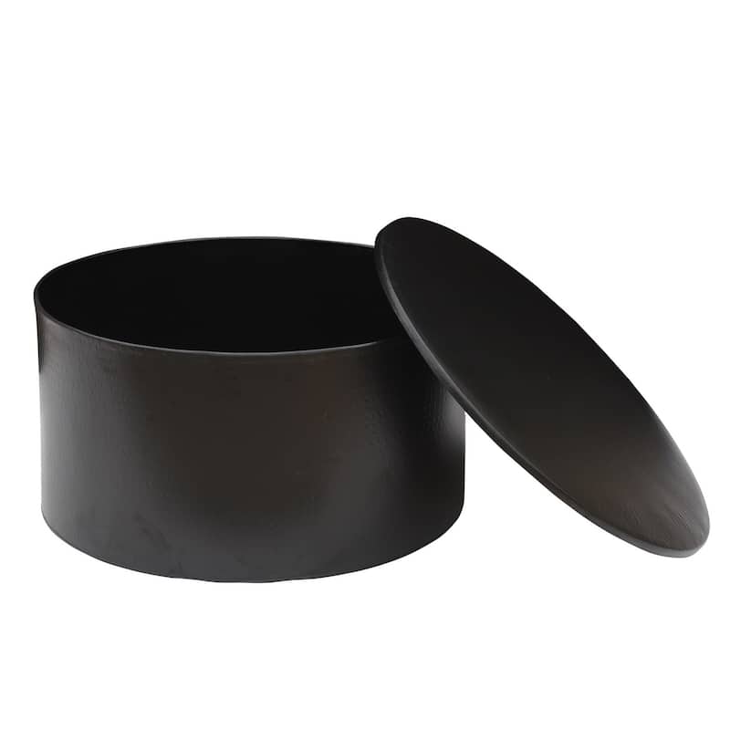 Drum Alevi Black Iron coffee Table - 36"