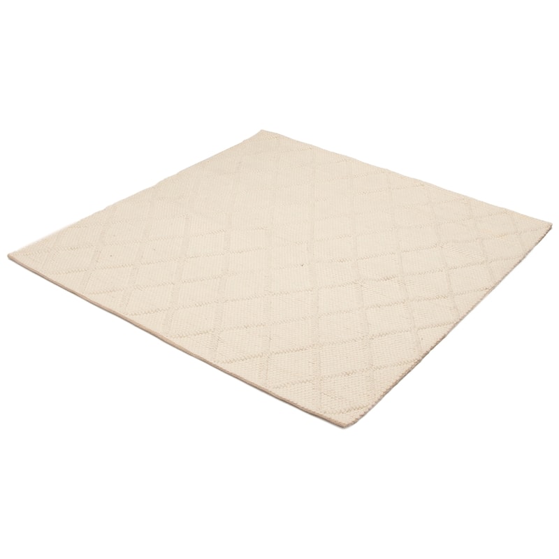 ECARPETGALLERY Braid weave Sienna Cream Wool Rug - 6'2 x 6'2