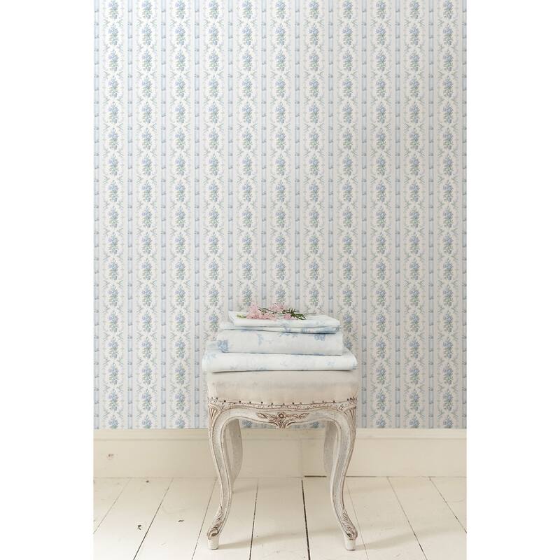 LoveShackFancy Dreamy Days Sweet Blue Peel and Stick Wallpaper