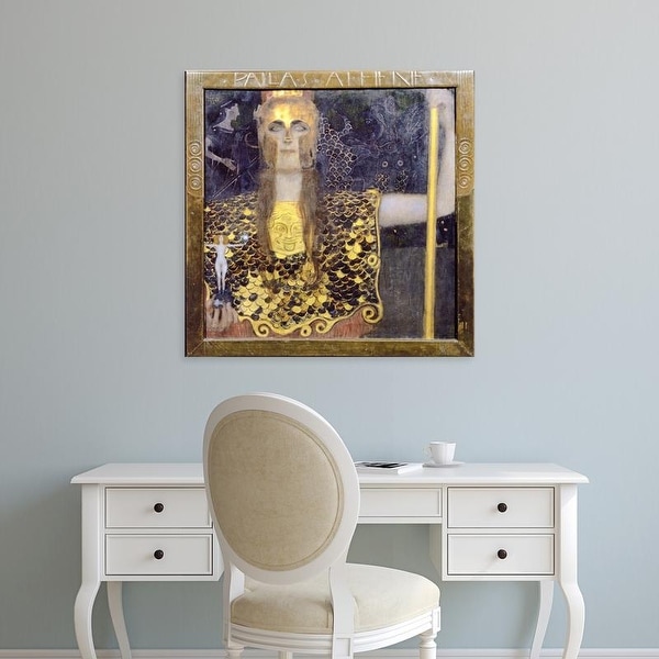 Easy Art Prints Gustav Klimt's 'Pallas Athena' Premium Canvas Art