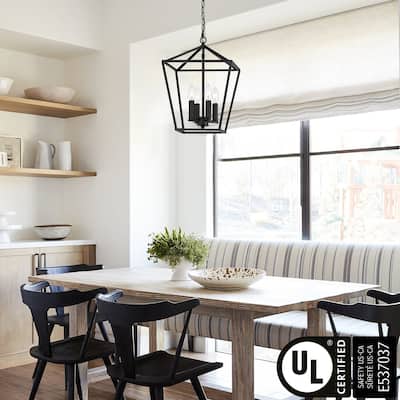 Acroma 4 Light 12In Lantern Square Pendant-UL - N/A