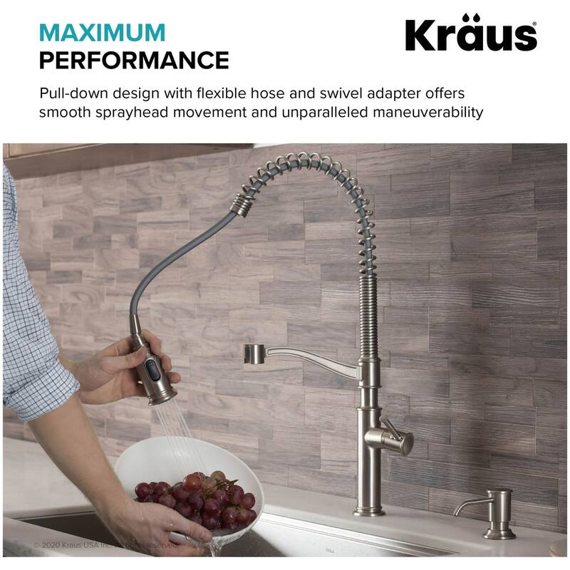 Kraus Sellette 1.8 GPM Single Hole Pre-Rinse Pull Down Kitchen Faucet