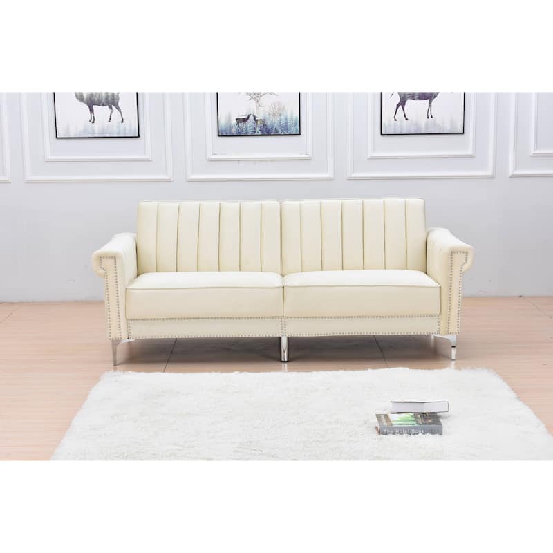 Legend Furniture Covertible Velvet Sofa Bed Sleeper
