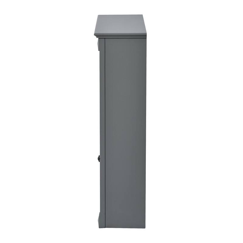 24" x 27" Wall-Mounted Medicine Cabinet with Mirror and Over-the-Toilet Space Saver Storage