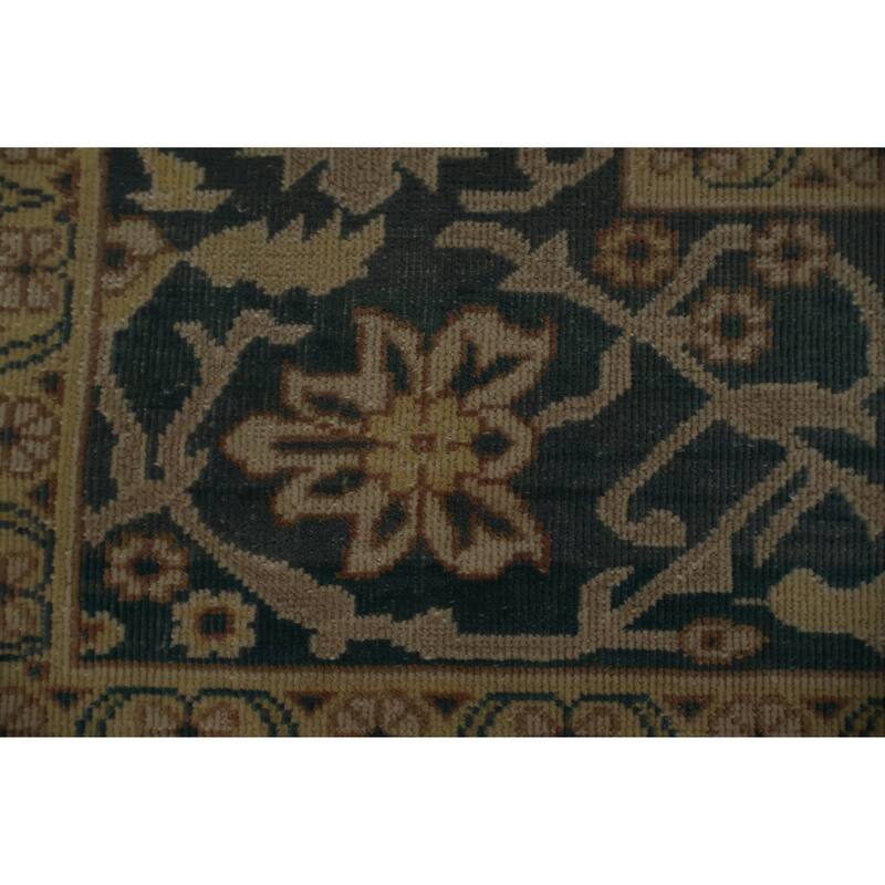 Hand Knotted Oriental 100% Wool Carpet Traditional All-Over Beige & Ivories Ziegler Area Rug - 11' 8'' X 8' 9''