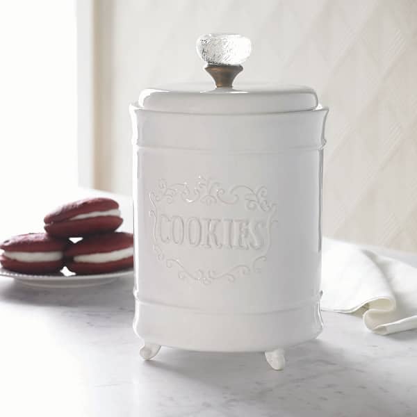 Shop Mud Pie Ceramic Cookie Jar Old Fashioned White Food Storage