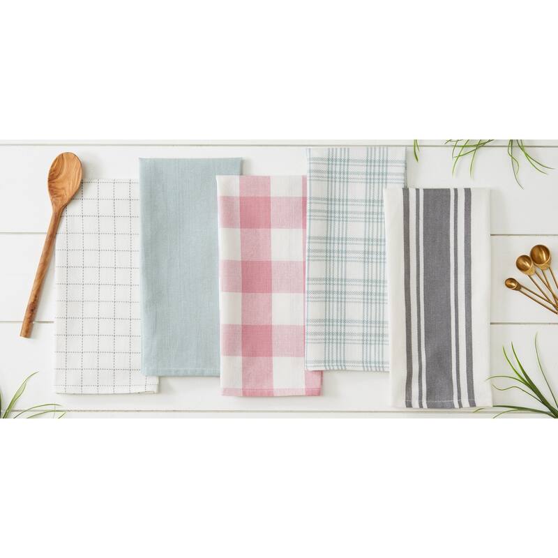 DII Asst Vintage Everyday Dishtowel (Set of 5)