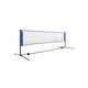 preview thumbnail 1 of 3, 10 Feet Long Blue Portable Sports Set with Height Adjustable Poles and Triangular Base Blue - 10'L x 3.4'W