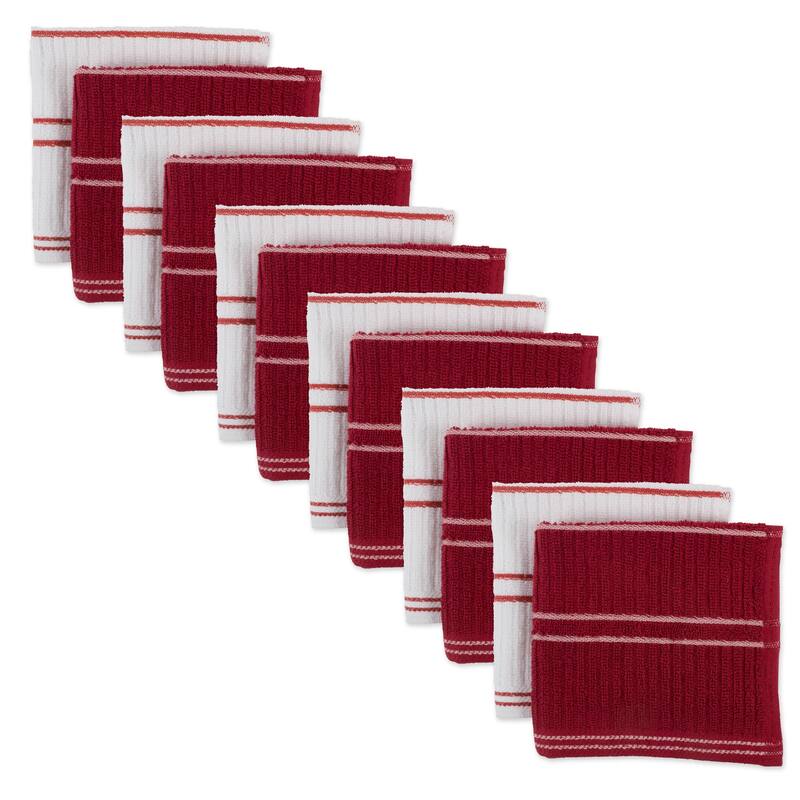 J&M Ribbed Terry Dishcloth (Set of 12)