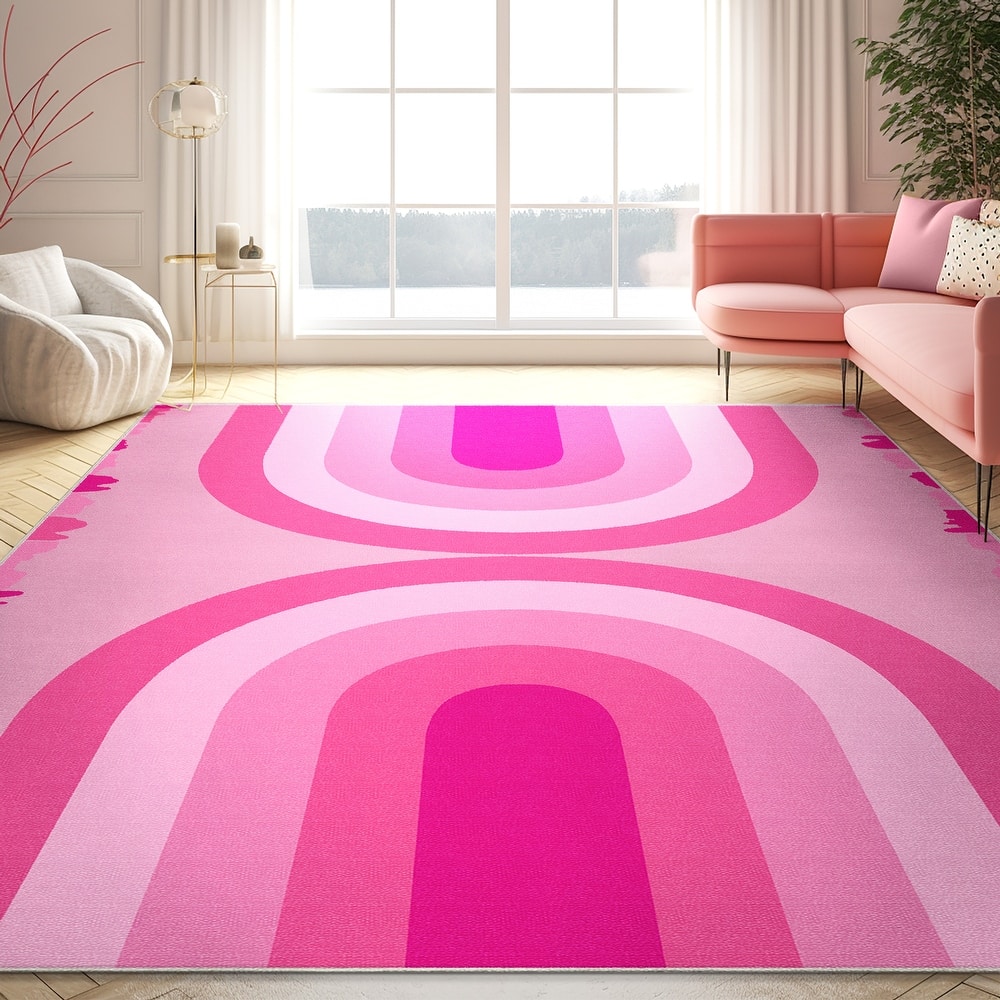 Well Woven Apollo Rainbow Modern Flat-Weave Stain Resistant Area Rug