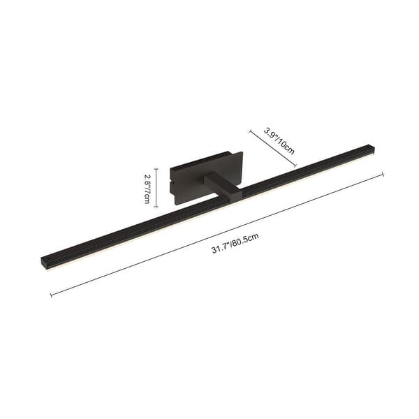 dimension image slide 2 of 3, Contemporary Bathroom Led Vanity Light